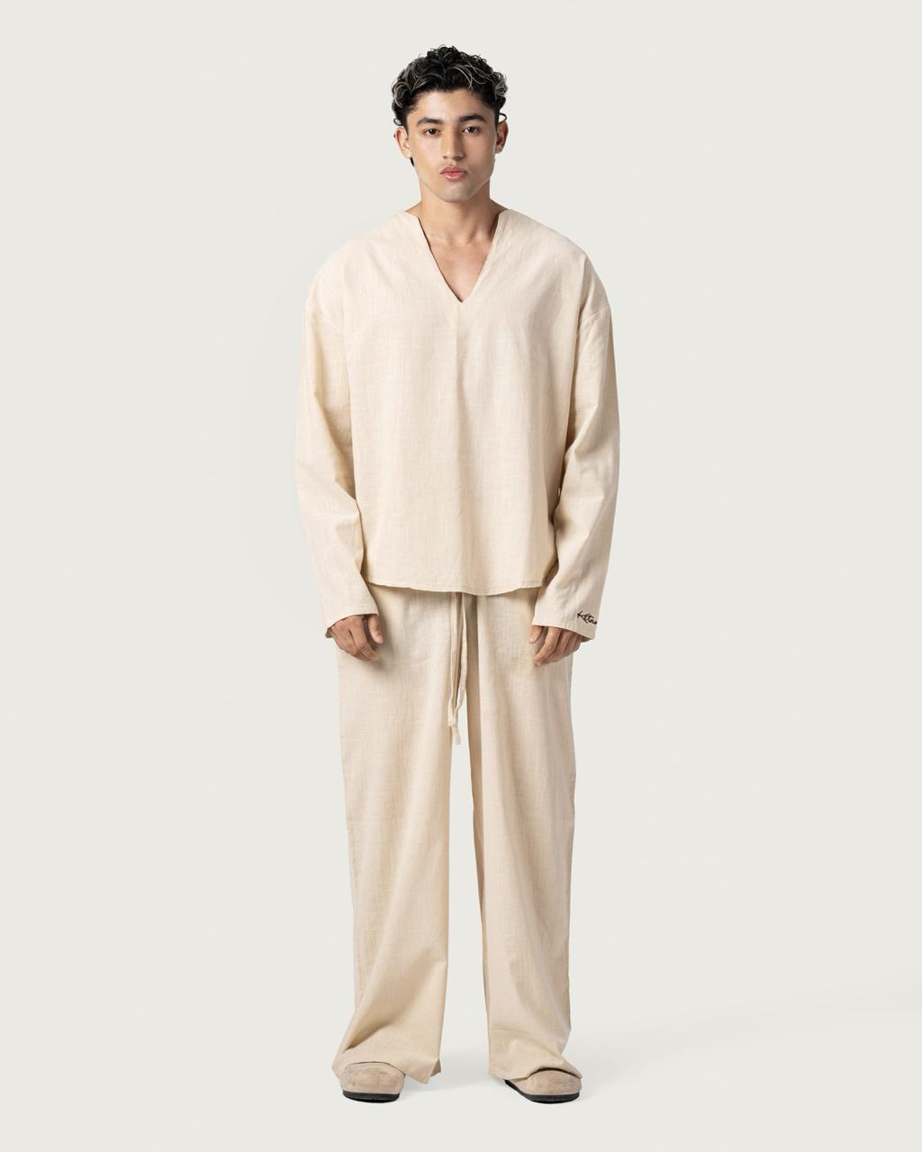 Shore Set (V-Neck + Trousers Set)